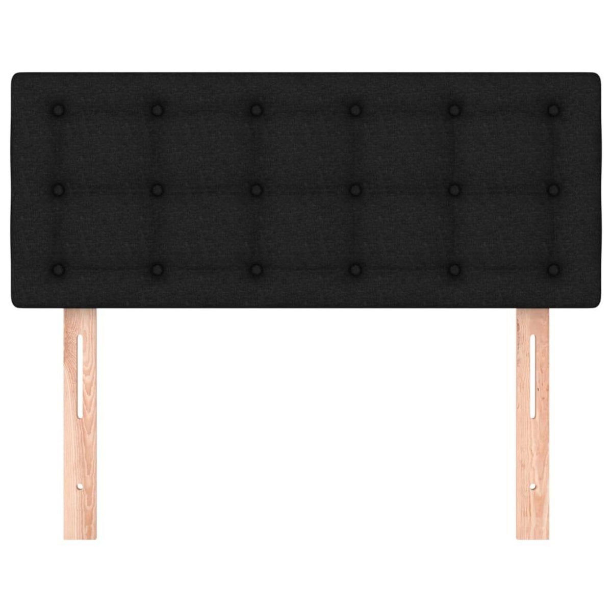 VIDAXL Tete de lit Noir 100x5x78/88 cm Tissu