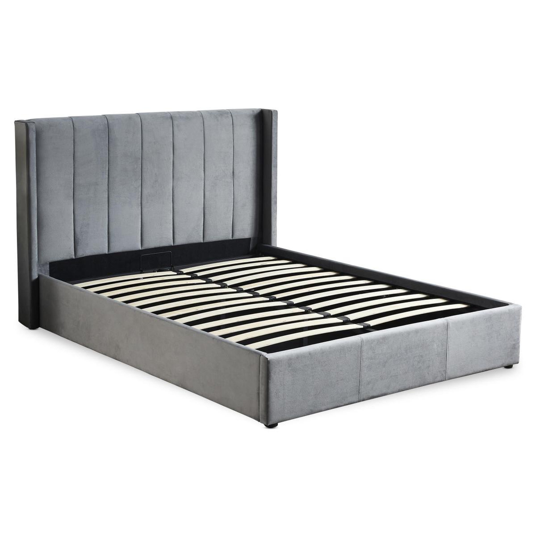 Paris Prix Lit adulte sommier relevable  fady  140x190cm gris