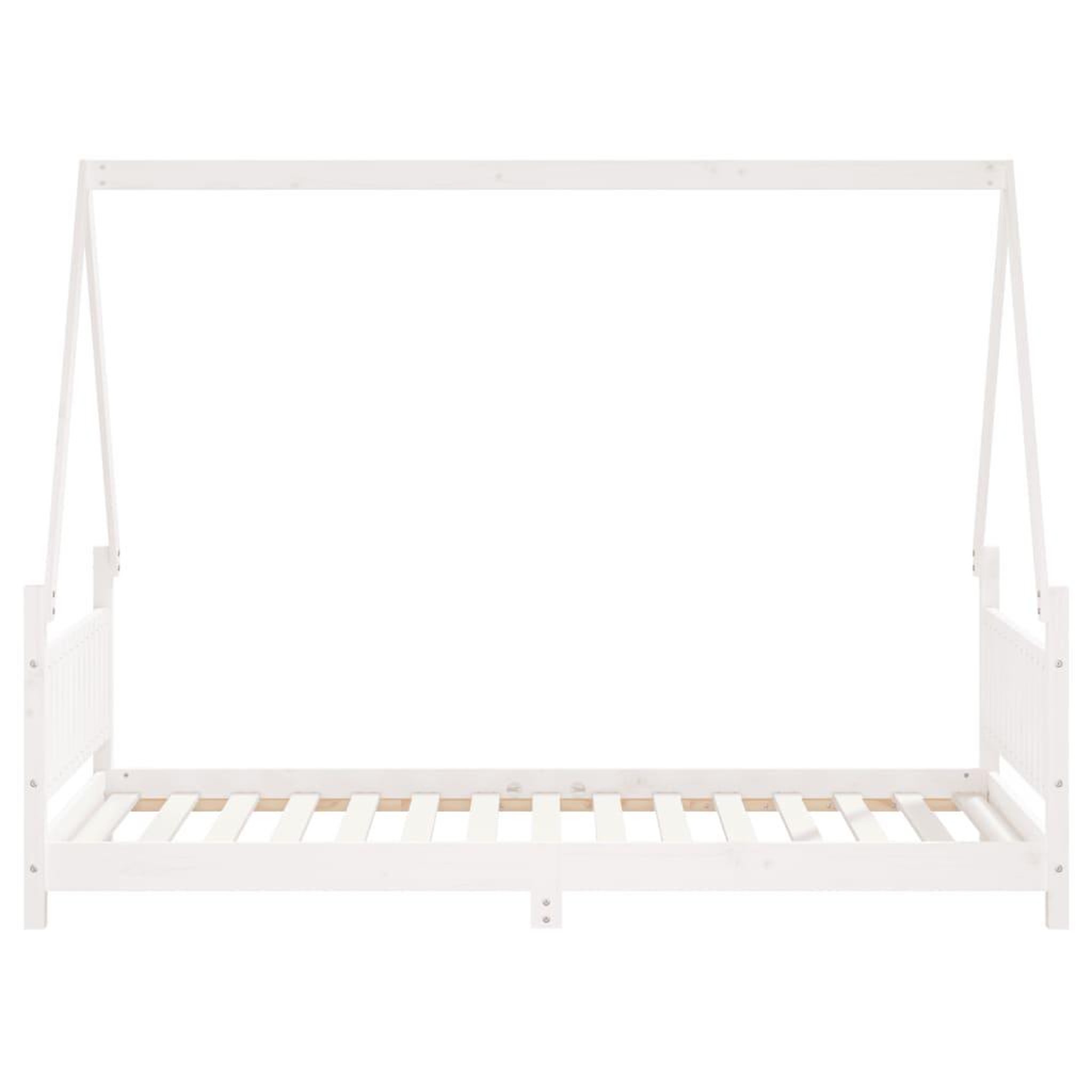 Voir la diapositive 4 : VIDAXL Cadre de lit pour enfants blanc 90x190 cm bois de pin massif