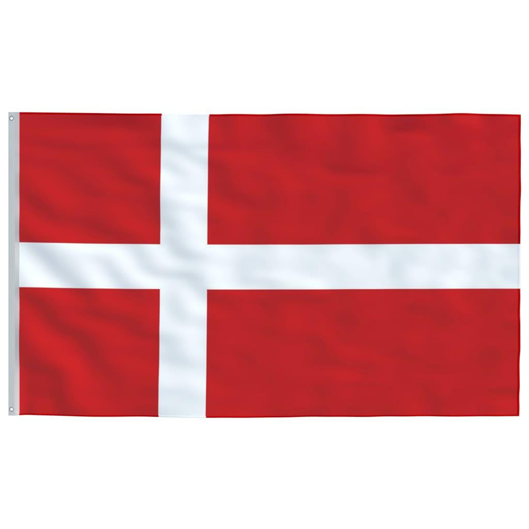 Voir la diapositive 4 : VIDAXL Drapeau du Danemark et mat 5,55 m Aluminium