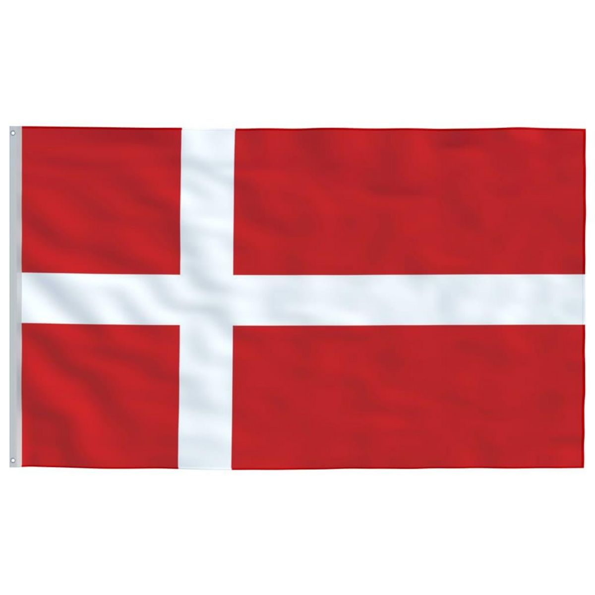 VIDAXL Drapeau du Danemark et mat 5,55 m Aluminium