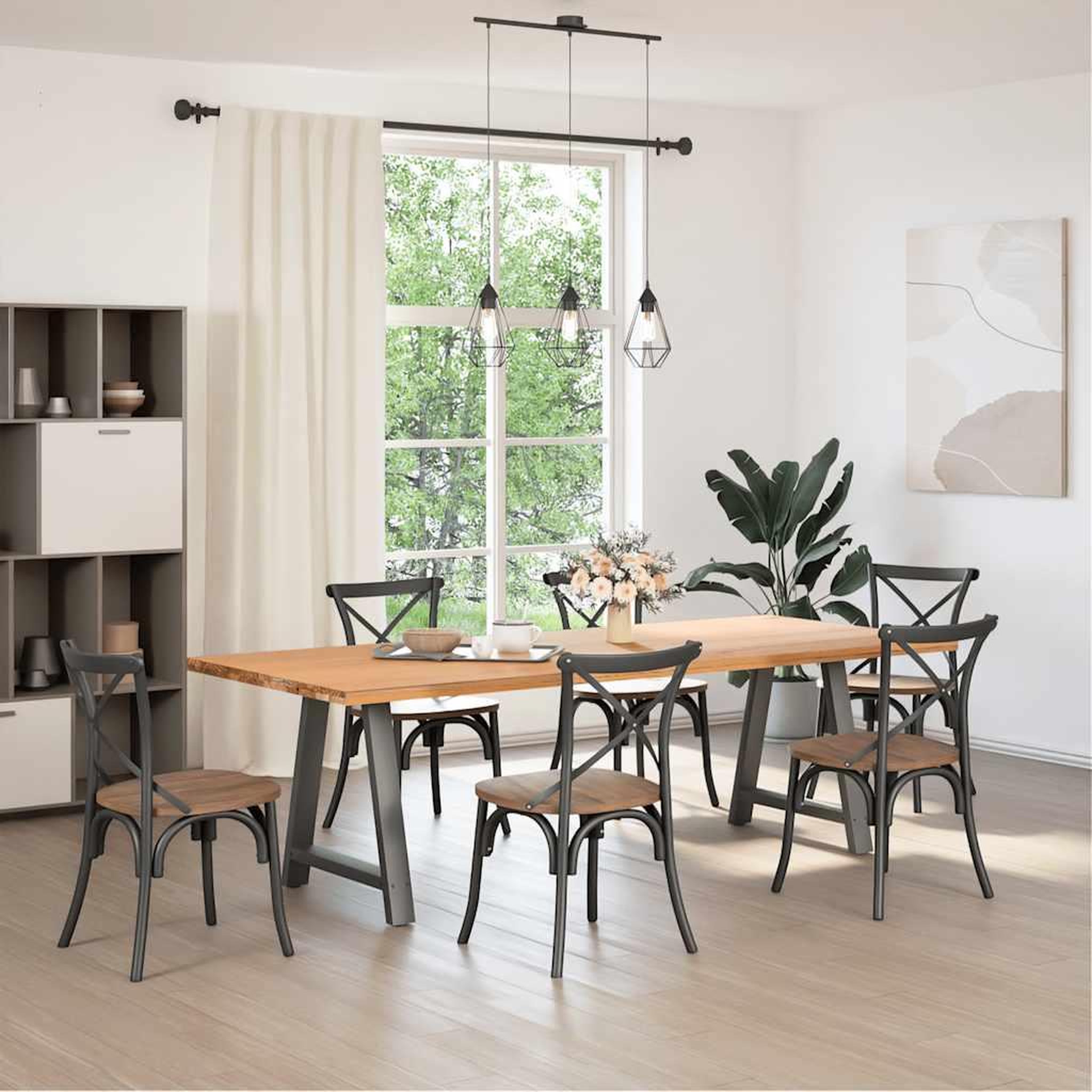 Voir la diapositive 2 : VIDAXL Pieds de table basse forme de A 2 pcs anthracite 80x(72-73) cm