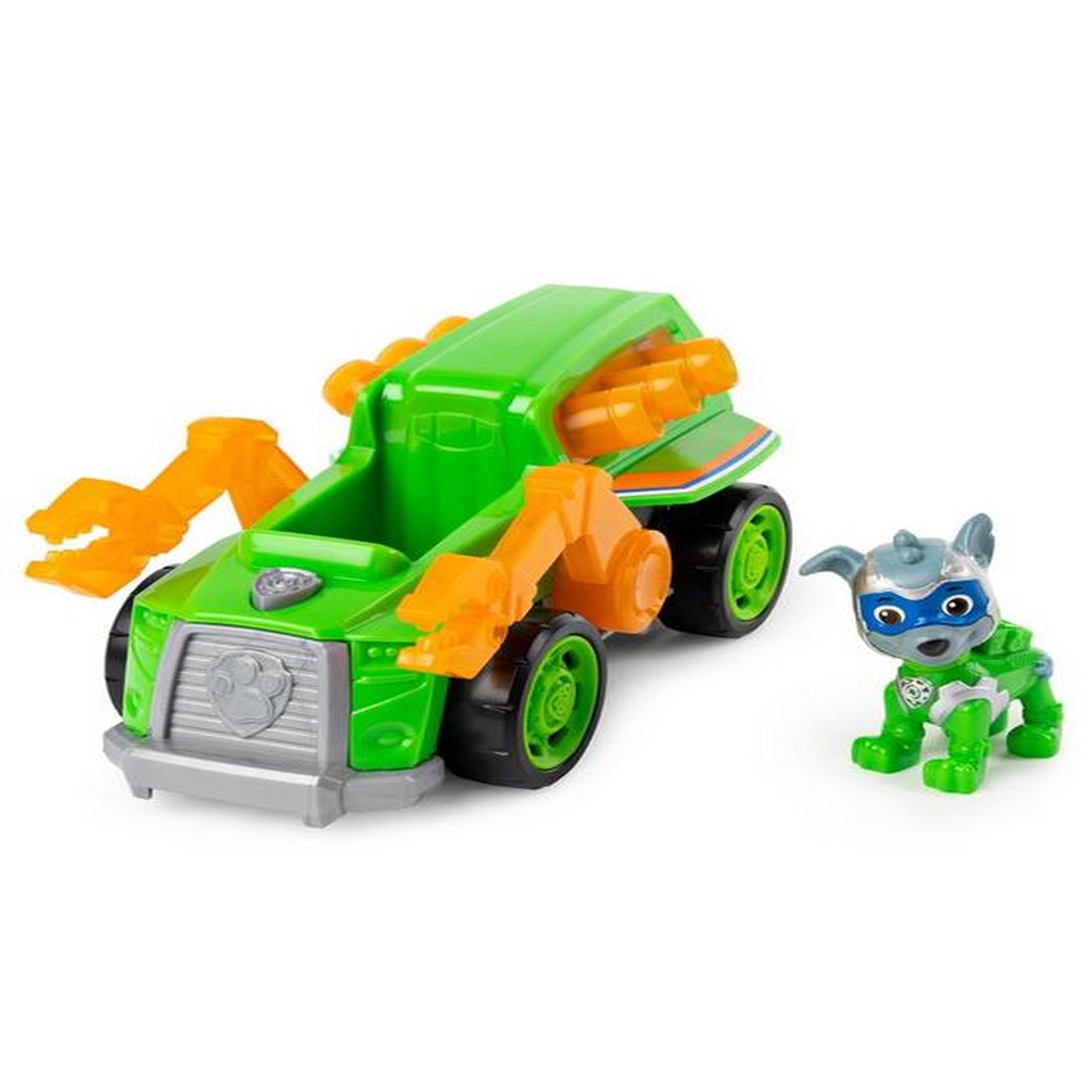 Voir la diapositive 3 : SPIN MASTER VEHICULE + FIGURINE ROCKY MIGHTY PUPS Paw Patrol (solid)
