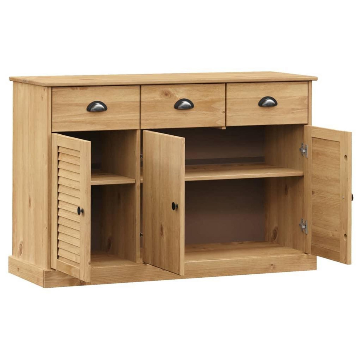 VIDAXL Buffet avec tiroirs VIGO 113x40x75 cm bois massif de pin