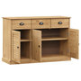 Voir la diapositive 4 : VIDAXL Buffet avec tiroirs VIGO 113x40x75 cm bois massif de pin