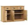 Voir la diapositive 4 : VIDAXL Buffet avec tiroirs VIGO 113x40x75 cm bois massif de pin