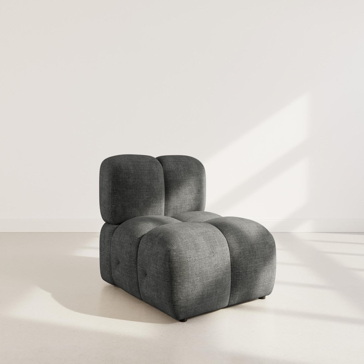 LISA DESIGN Grace - module d'assise en velours texturé