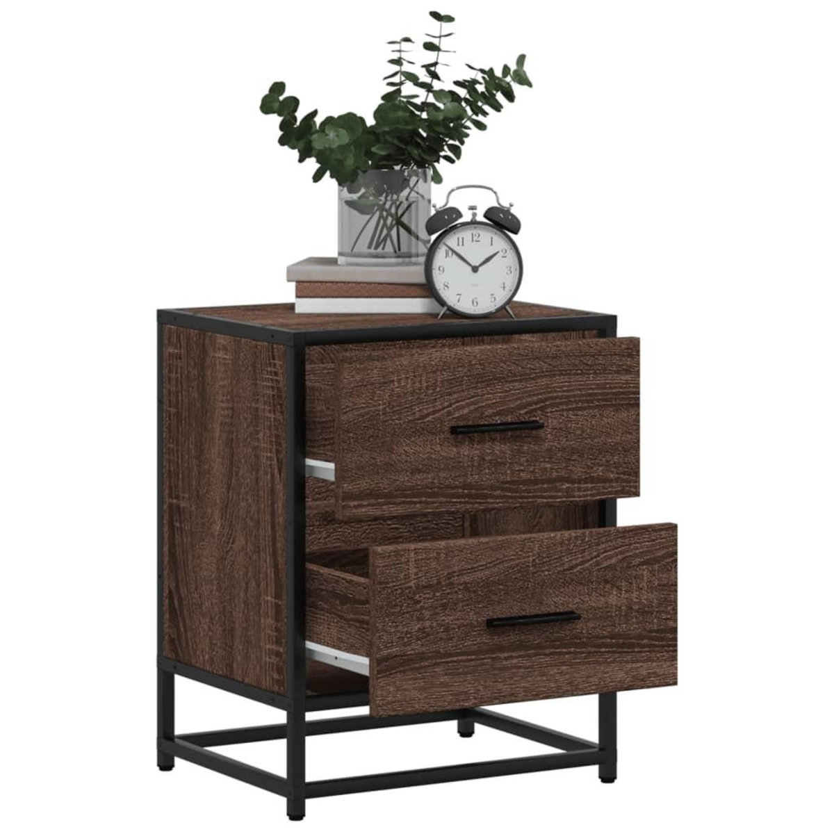 VIDAXL Table de chevet chene marron 40x31x50 cm bois d'ingenierie