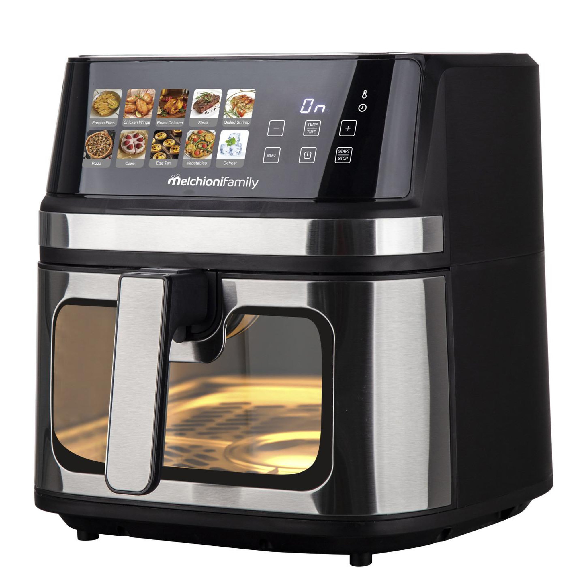 MELCHIONI Melchioni gaia plus 8l unique autonome 2200 w friteuse d'air chaud noir