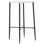 VIDAXL Table de bar Blanc 60 x 60 x 111 cm MDF