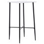 Voir la diapositive 1 : VIDAXL Table de bar Blanc 60 x 60 x 111 cm MDF