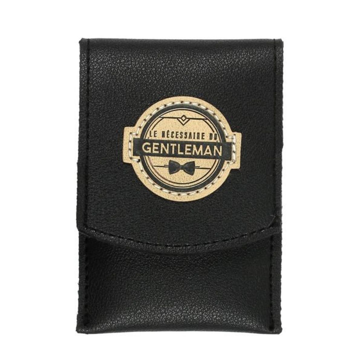 Paris Prix Kit Manucure Homme  4 Accessoires  10cm Noir