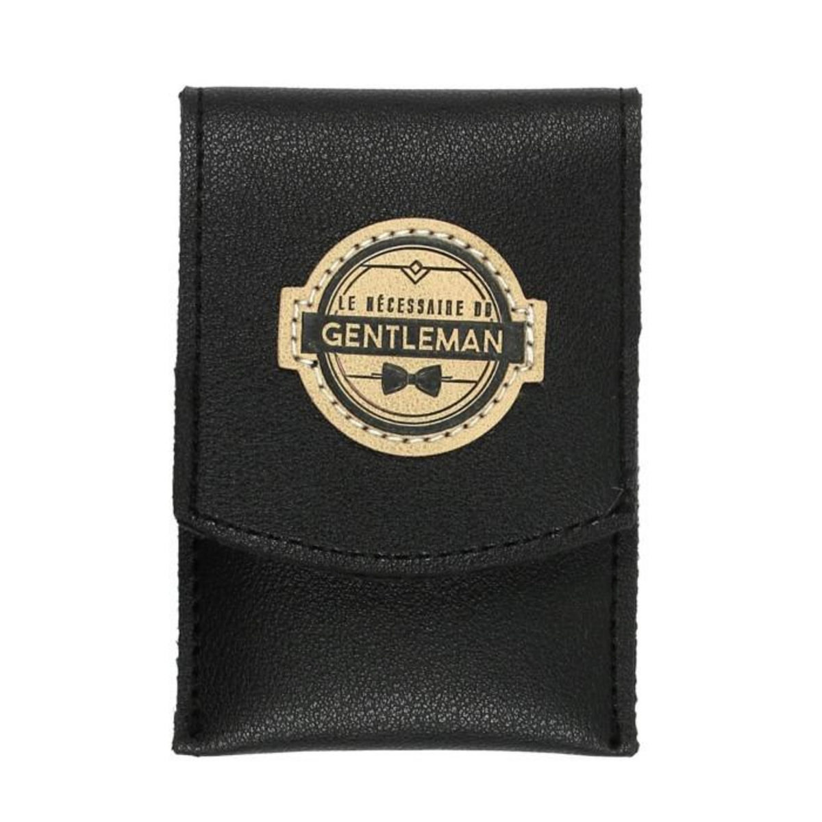 Paris Prix Kit Manucure Homme  4 Accessoires  10cm Noir