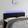 Voir la diapositive 1 : VIDAXL Tete de lit a LED Noir 144x5x78/88 cm Similicuir