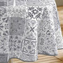 Voir la diapositive 2 : Paris Prix Nappe Ronde Toile Cirée  Persane  160cm Gris