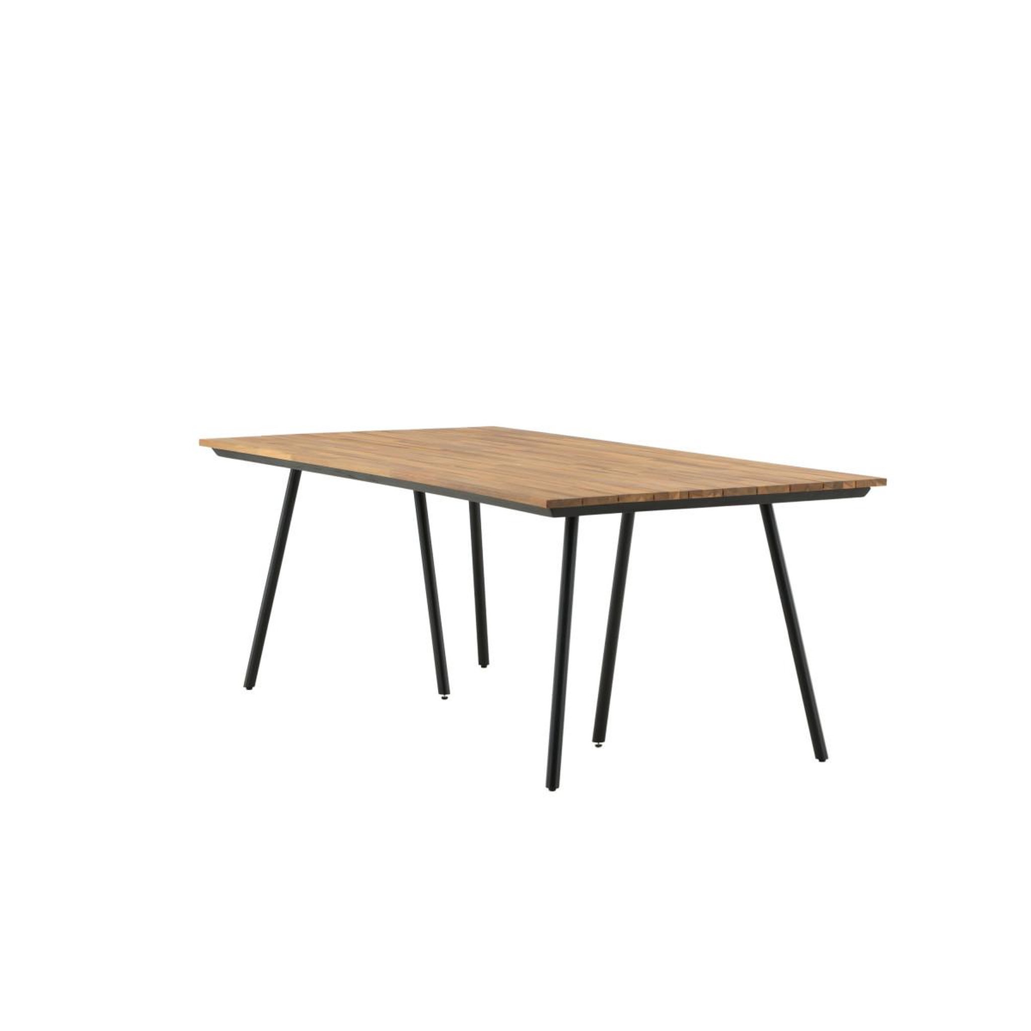 Voir la diapositive 5 : Paris Prix Table de jardin en bois  chan  200cm naturel
