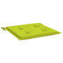 Voir la diapositive 5 : VIDAXL Coussins de chaise de jardin lot de 6 vert vif 40x40x3 cm