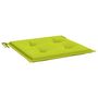 Voir la diapositive 5 : VIDAXL Coussins de chaise de jardin lot de 6 vert vif 40x40x3 cm