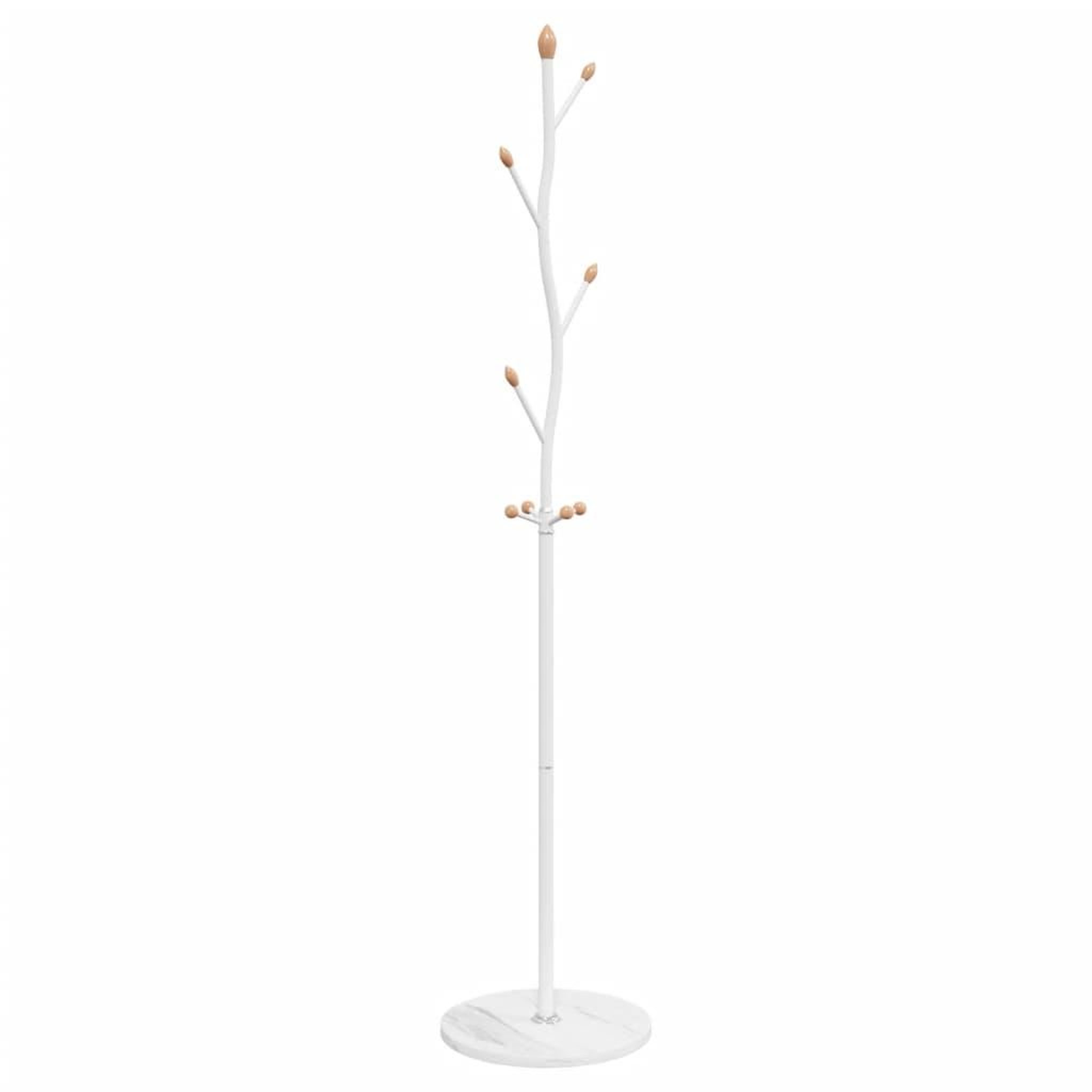 Voir la diapositive 2 : VIDAXL Porte-manteau blanc 177 cm fer enduit de poudre
