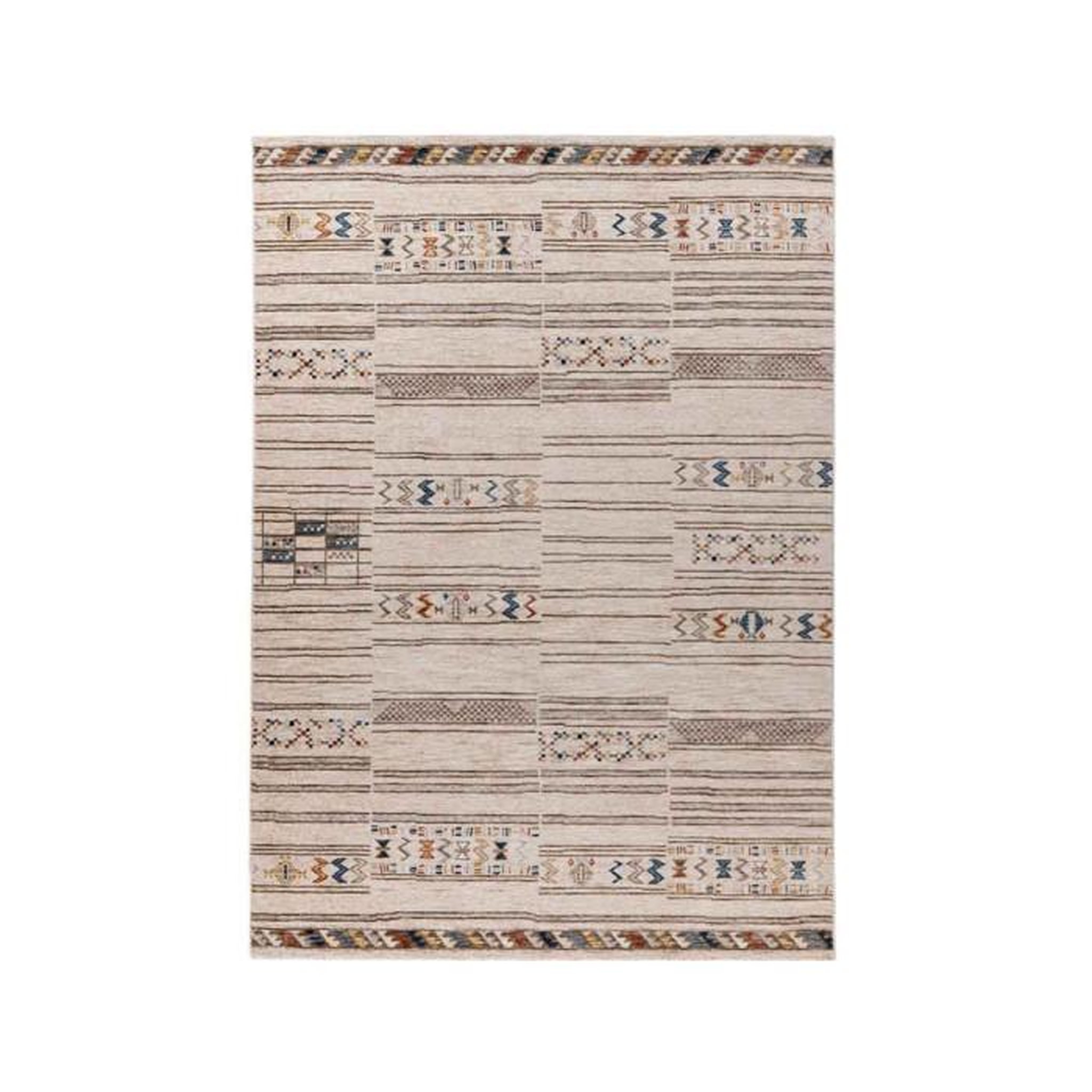 Paris Prix Tapis Tissé Imprimé Ethnique  Jaka  Multicolore. Coloris disponibles : Multicolore
