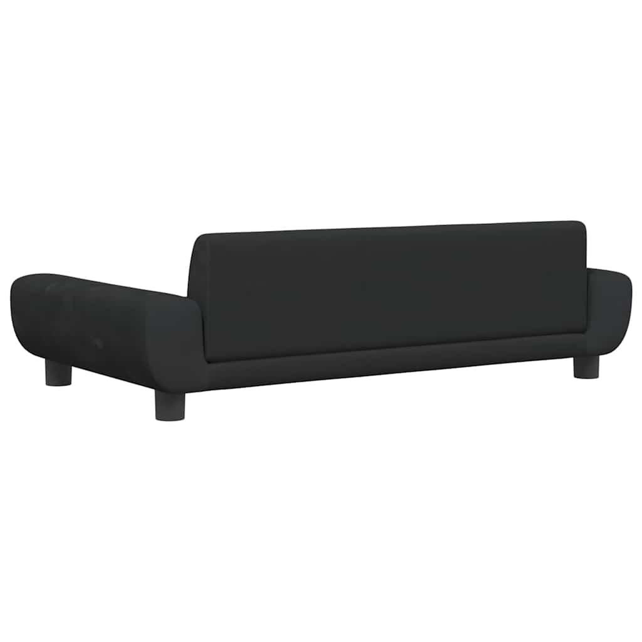 Voir la diapositive 5 : VIDAXL Lit pour chien noir 100x54x33 cm velours