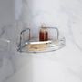 Voir la diapositive 3 : Paris Prix Panier de Douche Angle Adhésif  Filaire Premium  29cm Chrome