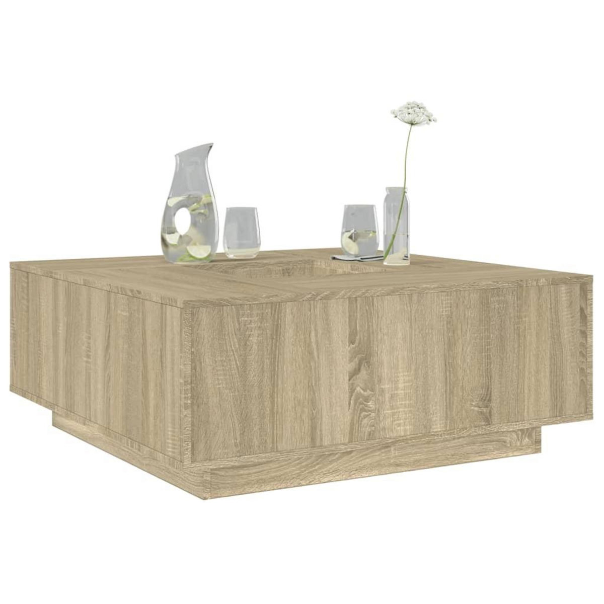 VIDAXL Table basse chene sonoma 100x100x40 cm bois d'ingenierie