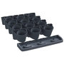 Voir la diapositive 3 : VIDAXL Ensemble de jardinieres verticales 12 pcs Anthracite PP
