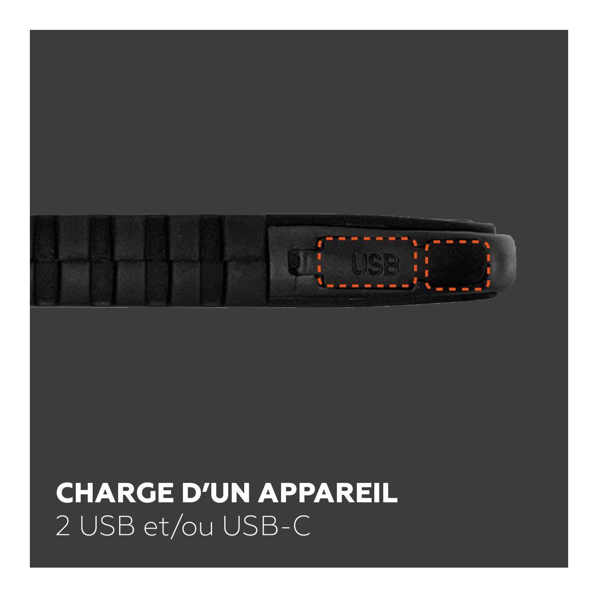 Voir la diapositive 3 : Mobility Lab Batterie nomade solaire 5000 mah noir