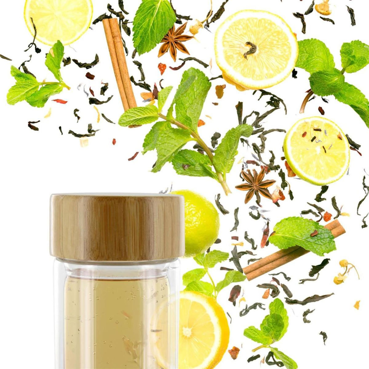 COOK CONCEPT Bouteille de transport double paroi infuseur à thé