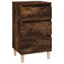 Voir la diapositive 2 : VIDAXL Table de chevet chene fume 40x35x70 cm bois d'ingenierie
