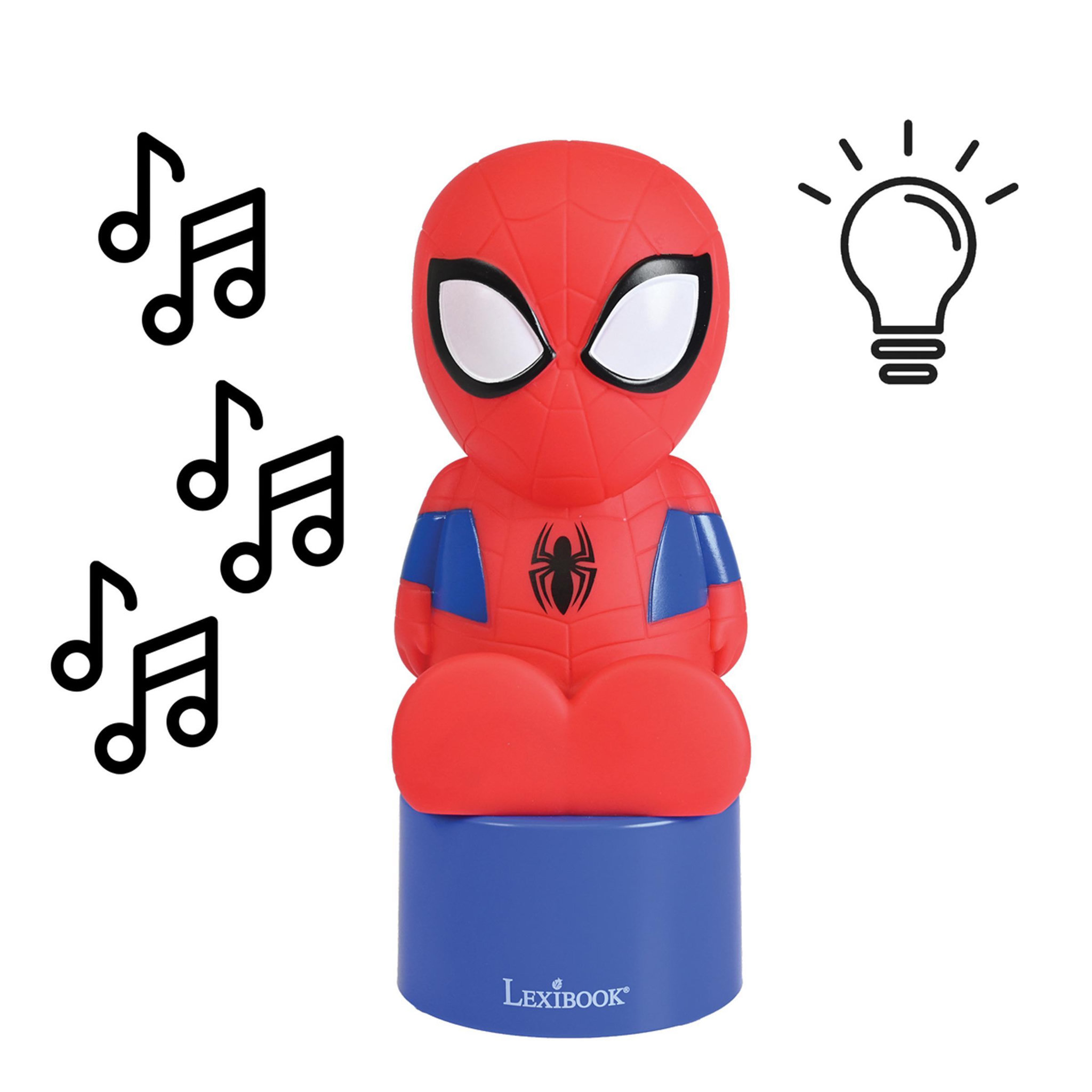 Voir la diapositive 2 : Lexibook Enceinte Bluetooth veilleuse Spiderman