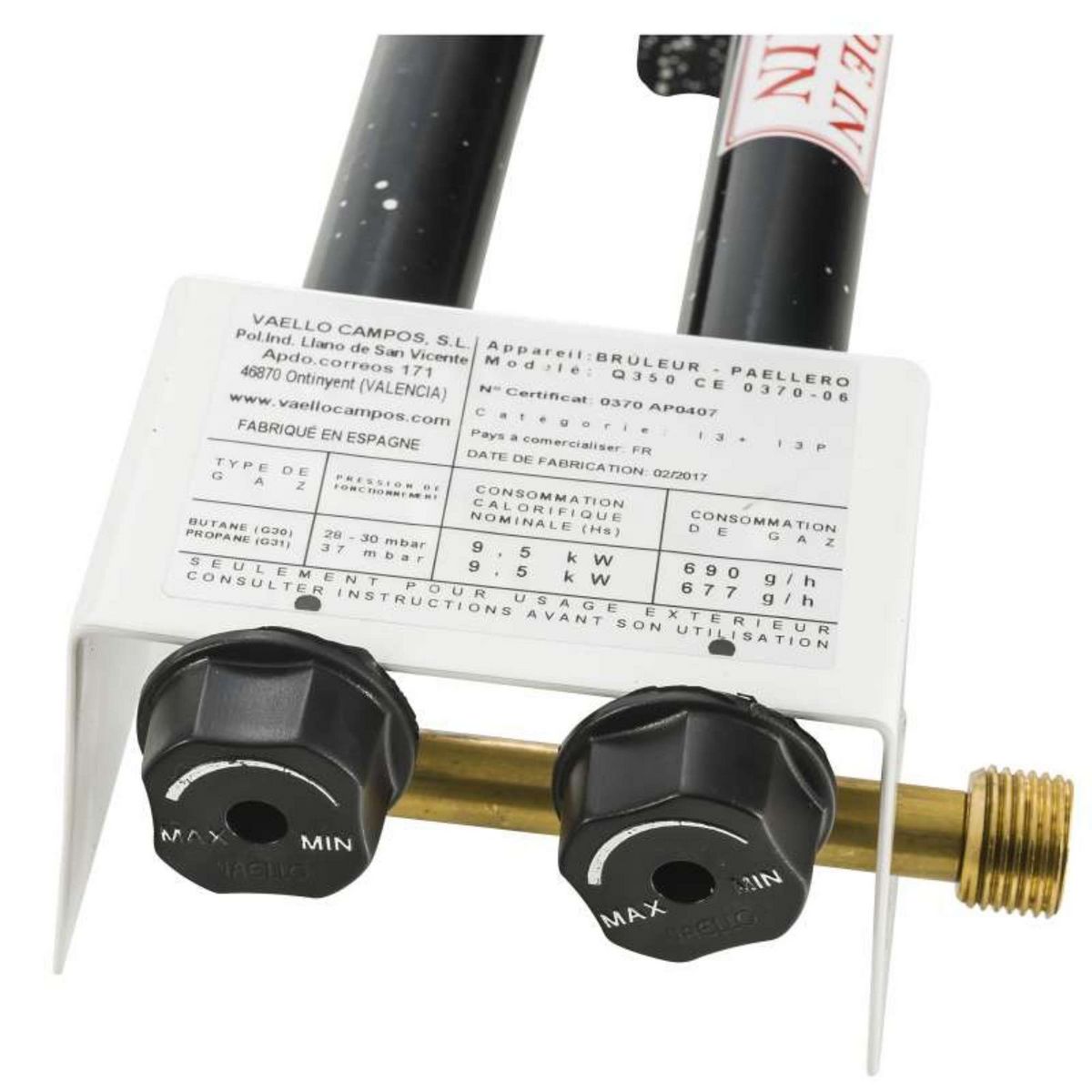 Vaello Réchaud à paella émaillé  Ø 35 cm