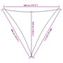Voir la diapositive 6 : VIDAXL Voile d'ombrage 160 g/m^2 Marron 4x4x4 m PEHD