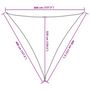 Voir la diapositive 6 : VIDAXL Voile d'ombrage 160 g/m^2 Marron 4x4x4 m PEHD
