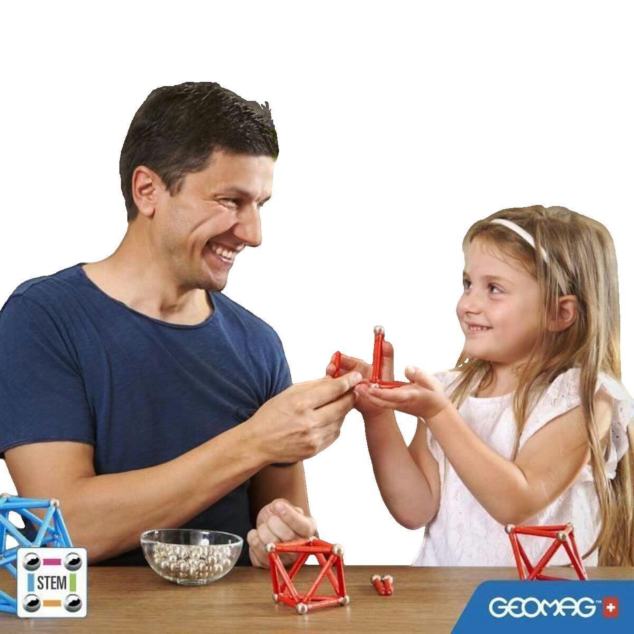 Voir la diapositive 3 : Geomag Jeu de construction geomag magnétique bleu
