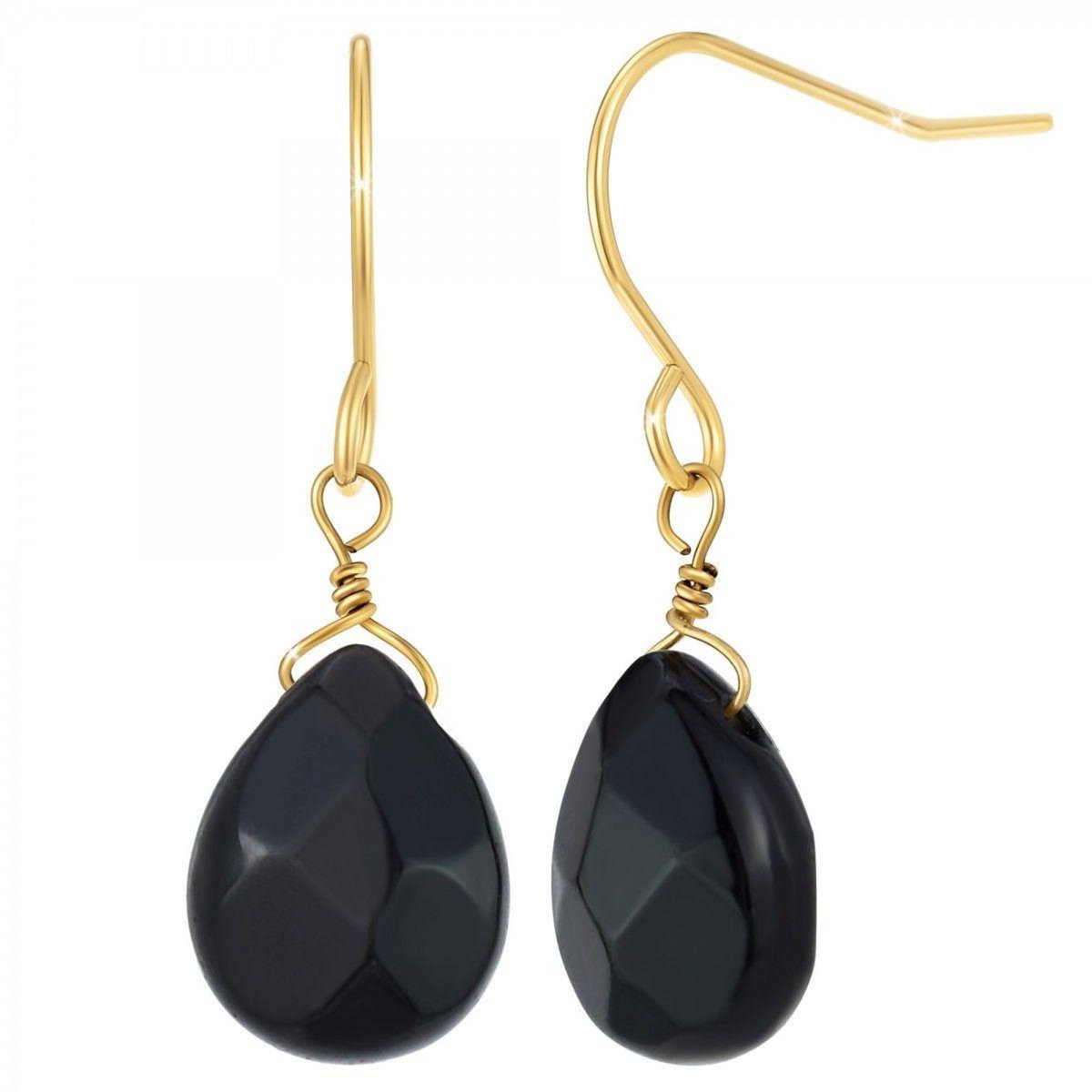 SC BOHEME Boucles d'oreilles SC Bohème ornées de deux obsidiennes
