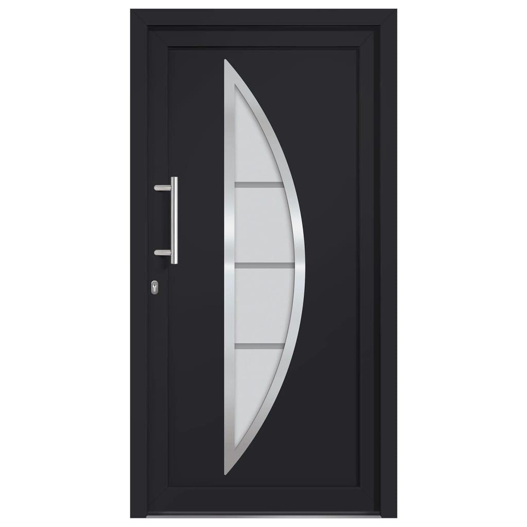 Voir la diapositive 3 : VIDAXL Porte d'entree Anthracite 98x208 cm