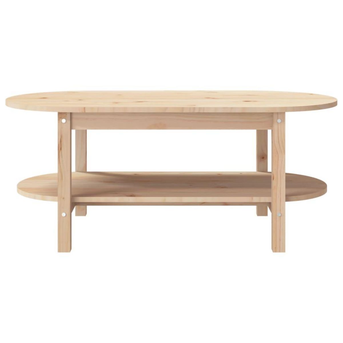 VIDAXL Table basse 110x55x45 cm Bois massif de pin