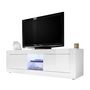 Voir la diapositive 2 : BEST MOBILIER Milo - meuble tv - blanc - 181 cm