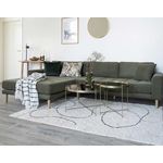 LISA DESIGN Glina - table basse ronde - métal et verre - 48 cm. Coloris disponibles : Jaune, Noir