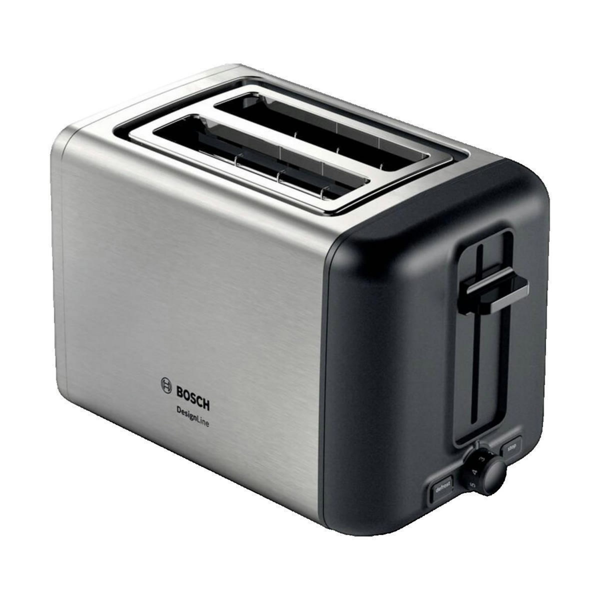 BOSCH Grille-pain Bosch 2 tranches 970 W Noir et Argent