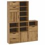 Voir la diapositive 2 : VIDAXL Armoires laterales 5 pcs ODDA 40x24x79 cm bois massif pin