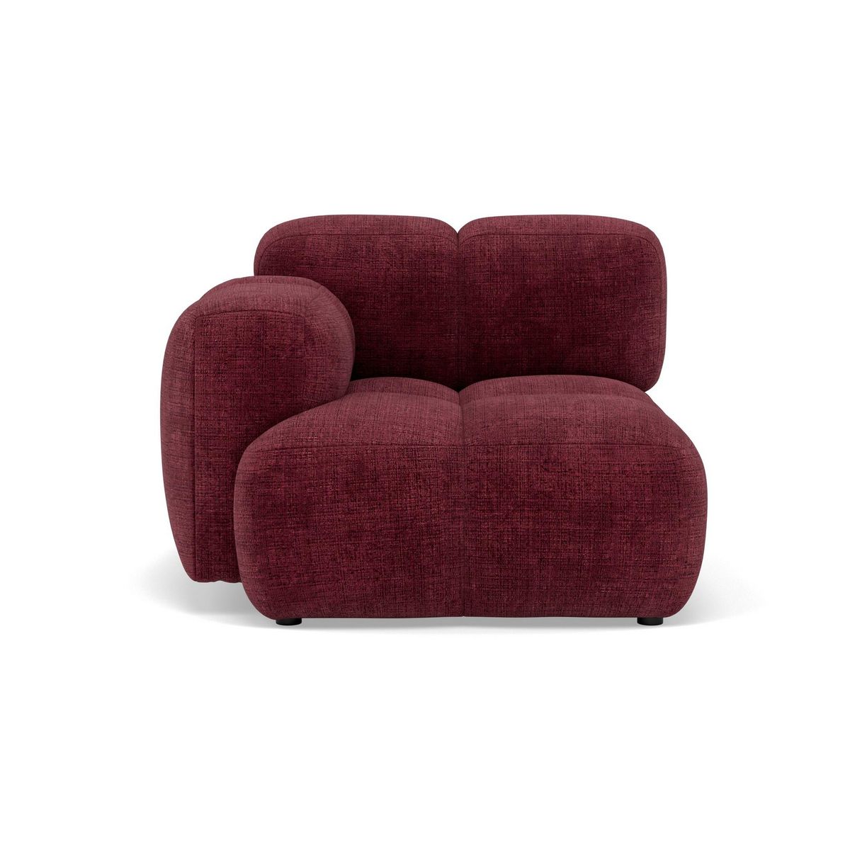 LISA DESIGN Grace - module d'assise gauche en velours texturé