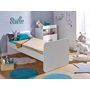 Voir la diapositive 3 : LOUPIOT Lit bébé combiné 70 x 140 cm évolutif 90 x 190 cm DREAM blanc