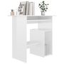 Voir la diapositive 3 : VIDAXL Bureau Blanc brillant 80x45x74 cm Bois d'ingenierie