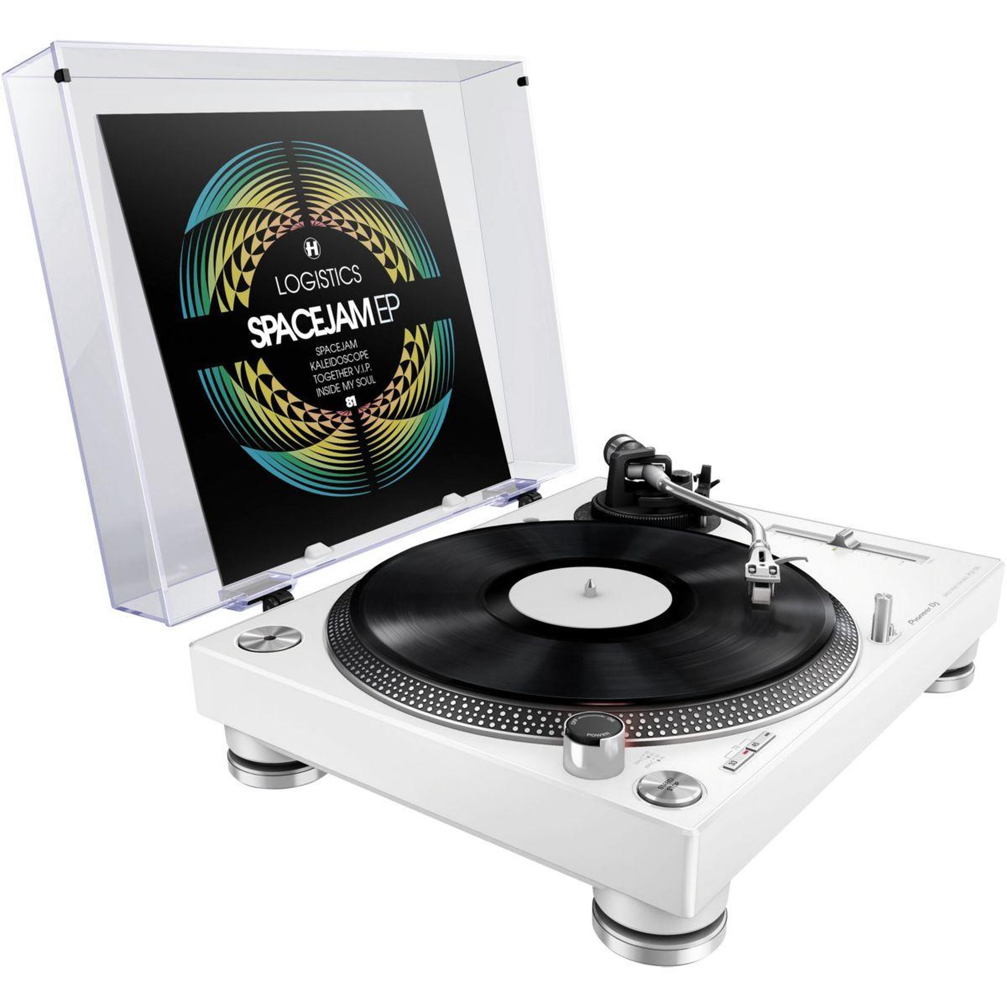 Voir la diapositive 4 : Pioneer Platine vinyle PLX-500 Blanc