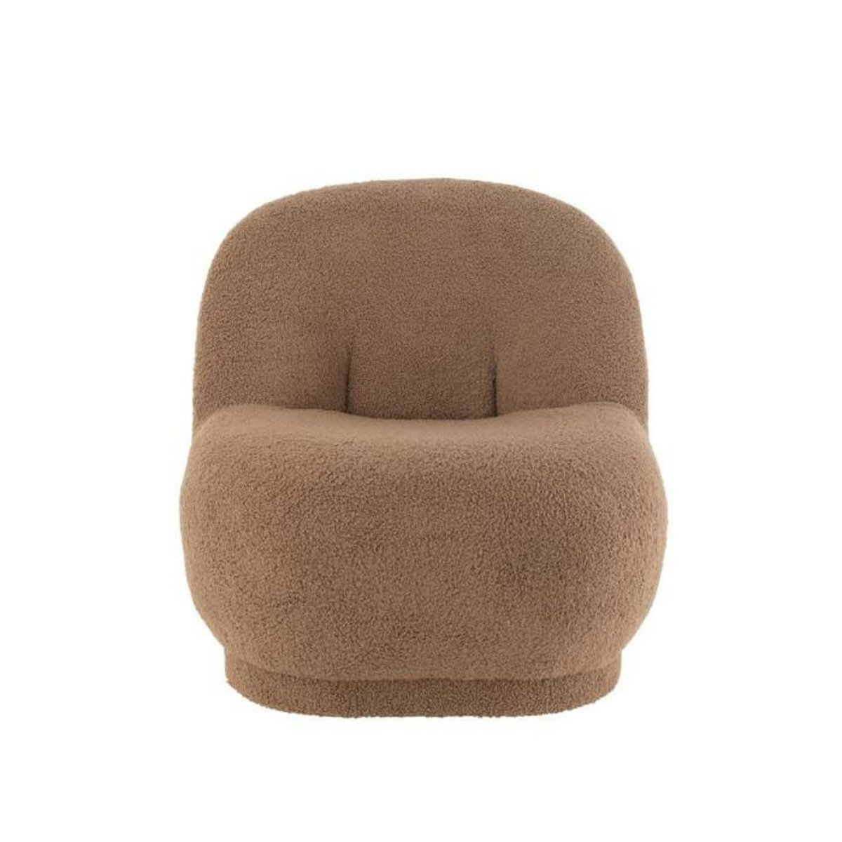 Paris Prix Fauteuil Design Bouclette  Teddy  88cm Marron