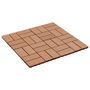 Voir la diapositive 2 : VIDAXL Carreau de terrasse 11 pcs WPC 30 x 30 cm 1 m^2 Couleur Teck