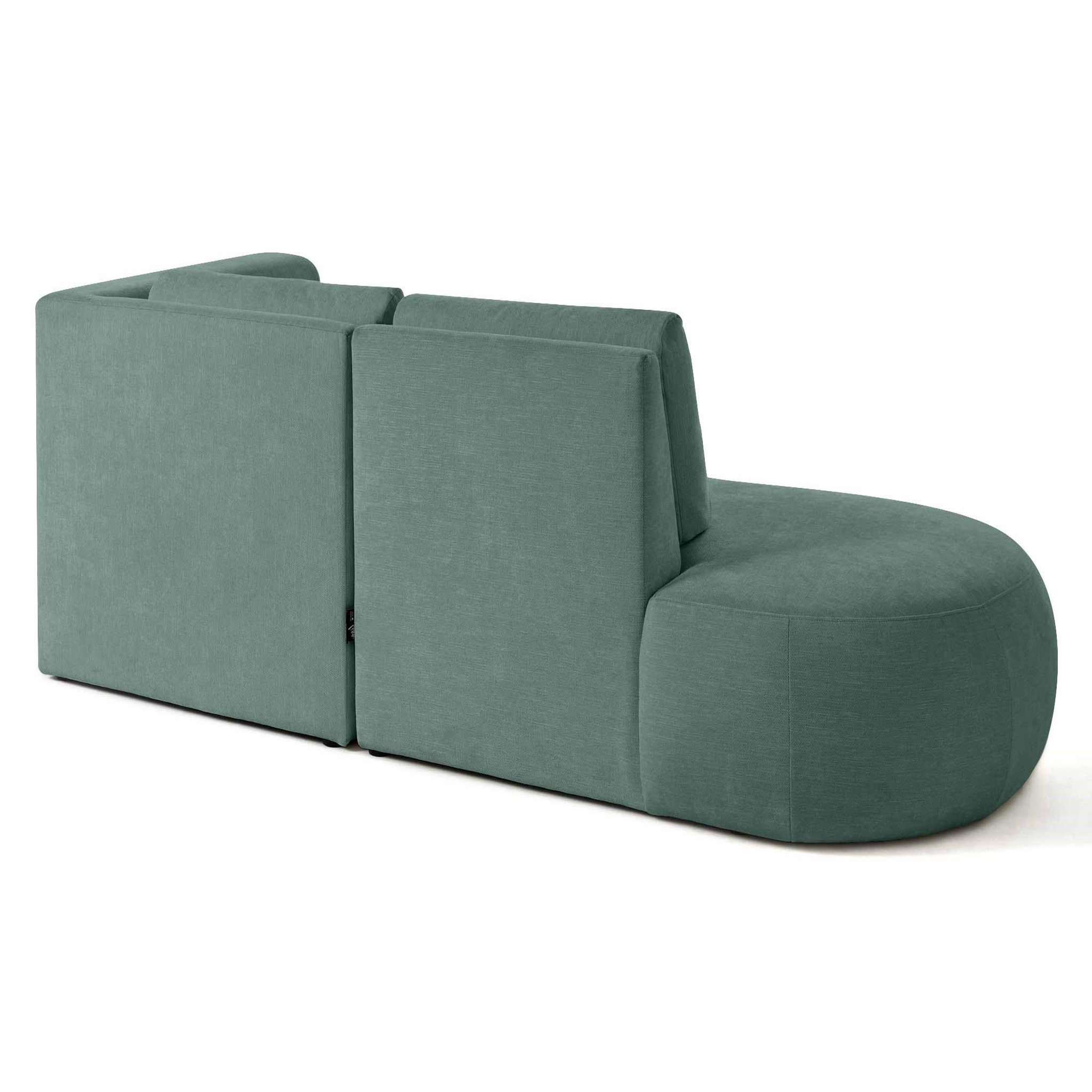 Voir la diapositive 4 : LISA DESIGN Santorini - canapé modulable d'angle droit - 4 places - en tissu texturé